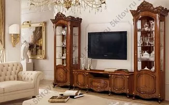 Гостиная Элиза DST, темный орех глянец в Москве купить в интернет магазине - 5 Китов