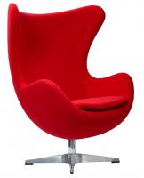 Кресло EGG CHAIR красный кашемир