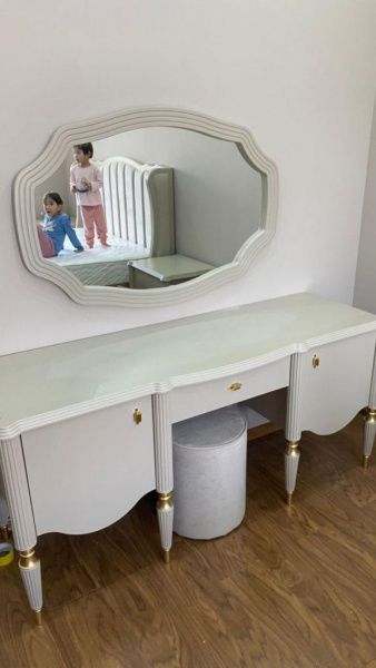 Спальный гарнитур Моника карат (кровать 1,8, тумба прикроватная 2шт., туалетный стол с зеркалом, шкаф 6-и дверный) в Москве купить в интернет магазине - 5 Китов