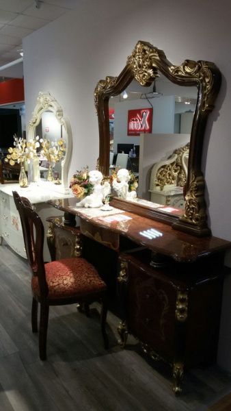 Комплект спальни Джоконда Диа, орех глянец (кровать 1,6м или 1,8м, 2тумбы, туалетный стол с зеркалом, шкаф 4 двери) в Москве купить в интернет магазине - 5 Китов