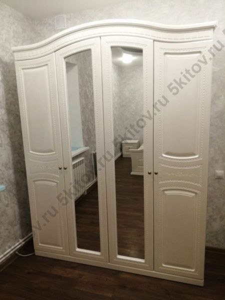 Шкаф 4-х дверный Венера, беж в Москве купить в интернет магазине - 5 Китов