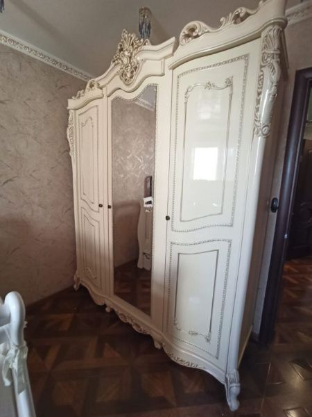 Шкаф 3 двери Джоконда, крем глянец, Эра в Москве купить в интернет магазине - 5 Китов
