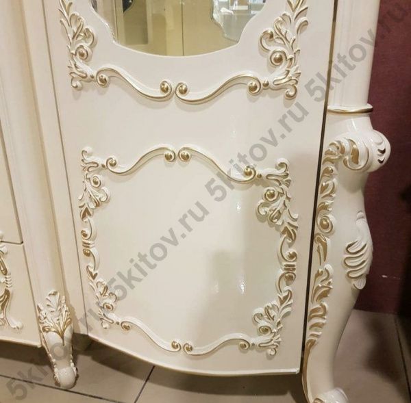 Витрина однодверная Левая и Правая Венеция Стайл (Style) АРД, крем в Москве купить в интернет магазине - 5 Китов
