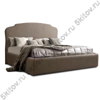 Кровать 1,4 Rimini с подъемным механизмом, пепельно-коричневый (стеганые царги) в Москве купить в интернет магазине - 5 Китов