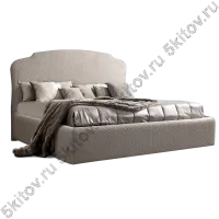 Кровать 1,4 Rimini с подъемным механизмом, светло-серый (стеганые царги) в Москве купить в интернет магазине - 5 Китов