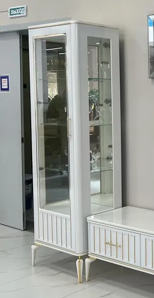 Комплект 1 дверных витрин Стамбул белый в Москве купить в интернет магазине - 5 Китов