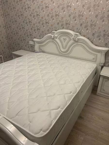 Кровать 160х200 с подъёмным механизмом Грация белая с серебром в Москве купить в интернет магазине - 5 Китов