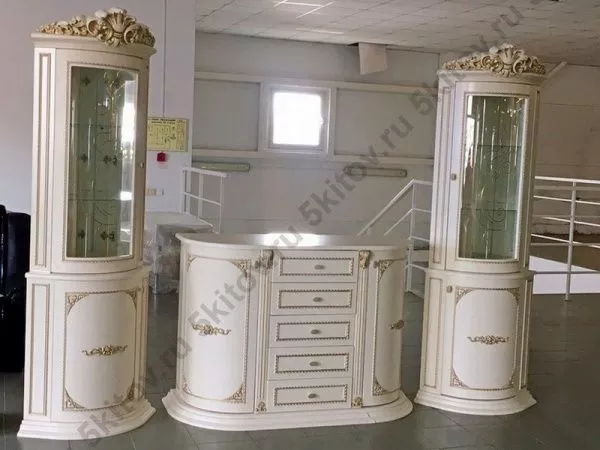 Витрина угловая Динара СК,беж в Москве купить в интернет магазине - 5 Китов