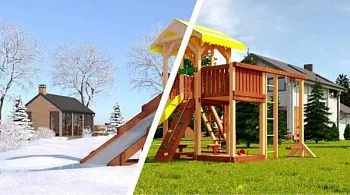 Детский городок Савушка 4 сезона 5 (зима\лето) в Москве купить в интернет магазине - 5 Китов