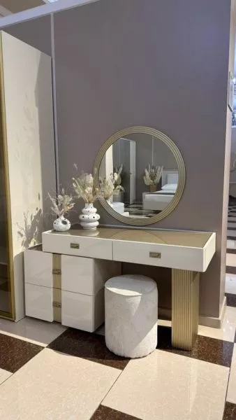 Спальный гарнитур Бордо ваниль с 6-и дверным шкафом в Москве купить в интернет магазине - 5 Китов