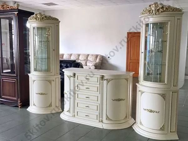 Витрина угловая Динара СК,беж в Москве купить в интернет магазине - 5 Китов