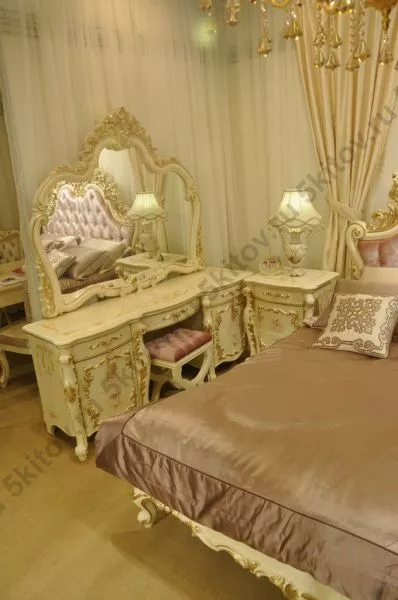Комплект спальни София KRS (кровать 1,8м, 2 тумбы, комод высокий 5 ящиков) в Москве купить в интернет магазине - 5 Китов