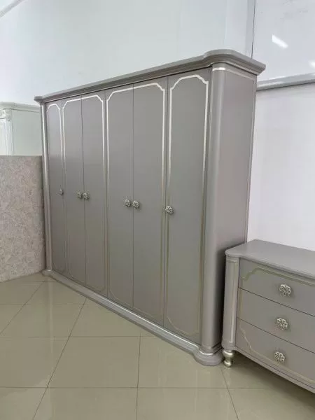 Шкаф 6-ти дверный Мария АРД, платина серая в Москве купить в интернет магазине - 5 Китов