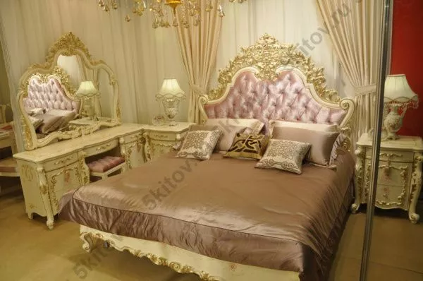 Комплект спальни София KRS (кровать 1,8м, 2 тумбы, комод высокий 5 ящиков) в Москве купить в интернет магазине - 5 Китов