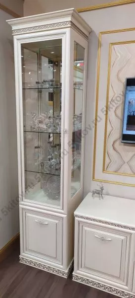 Витрина 1 дверная Берта, беж жемчуг в Москве купить в интернет магазине - 5 Китов