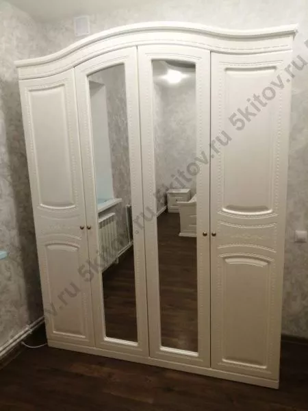 Шкаф 4-х дверный Венера, беж в Москве купить в интернет магазине - 5 Китов
