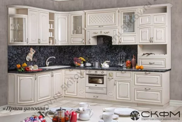 Угловая кухня Прага СК,беж в Москве купить в интернет магазине - 5 Китов