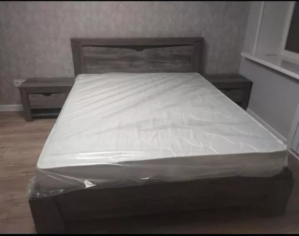 Комплект спальни Гарда сосна Джексон (Кровать 1,6, тумба прикроватная 2шт., комод с зеркалом, шкаф 5-и дверный) в Москве купить в интернет магазине - 5 Китов