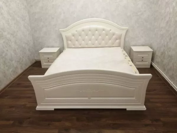 Комплект спальни Венера беж (кровать 1,8, тумба прикроватная 2 шт., комод с зеркалом, шкаф 4-х дверный) в Москве купить в интернет магазине - 5 Китов