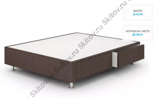 Кроватный бокс с 2 ящиками Maxi 160х190/195/200 для большого веса в Москве купить в интернет магазине - 5 Китов