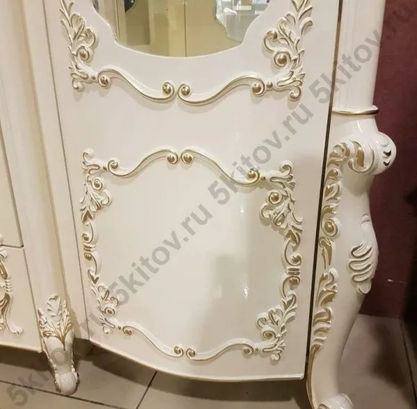 Витрина однодверная Левая и Правая Венеция Стайл (Style) АРД, крем в Москве купить в интернет магазине - 5 Китов