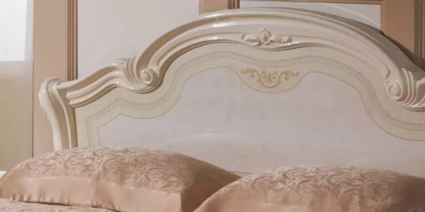 Кровать 1,6м Ирина беж глянец в Москве купить в интернет магазине - 5 Китов