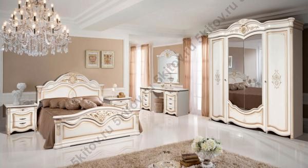 Спальня Джулия, белая эмаль в Москве купить в интернет магазине - 5 Китов
