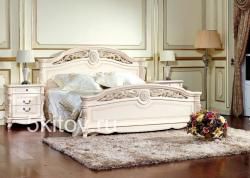 Кровать 1,6 Афина (Afina), белый с жемчугом