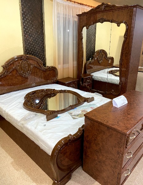 Спальня Тициана, орех глянец в Москве купить в интернет магазине - 5 Китов