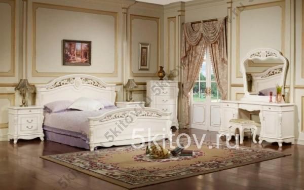 Спальня Афина (Afina), белый с жемчугом в Москве купить в интернет магазине - 5 Китов