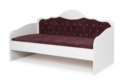 Кровать-диван Princess, спелая вишня,стразы