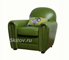 Кресло Кантри RS008P, кожа, с подушкой