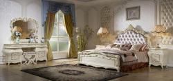 Кровать 180*200 Венеция (бархат), слоновая кость в Москве купить в интернет магазине - 5 Китов