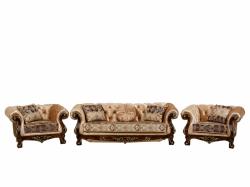 Комплект мягкой мебели Ассоль (диван 3-х местный раскладной, кресло 2шт.), орех