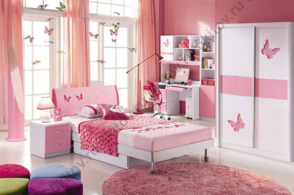 Спальня детская Пиккола 4619, розово-белая в Москве купить в интернет магазине - 5 Китов