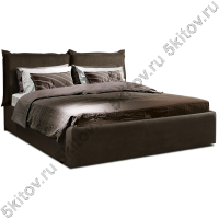 Кровать 1,6 Baveno с подъемным механизмом, шоколад