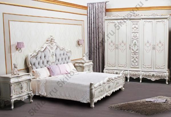 Спальня  Шанель АРД, крем в Москве купить в интернет магазине - 5 Китов