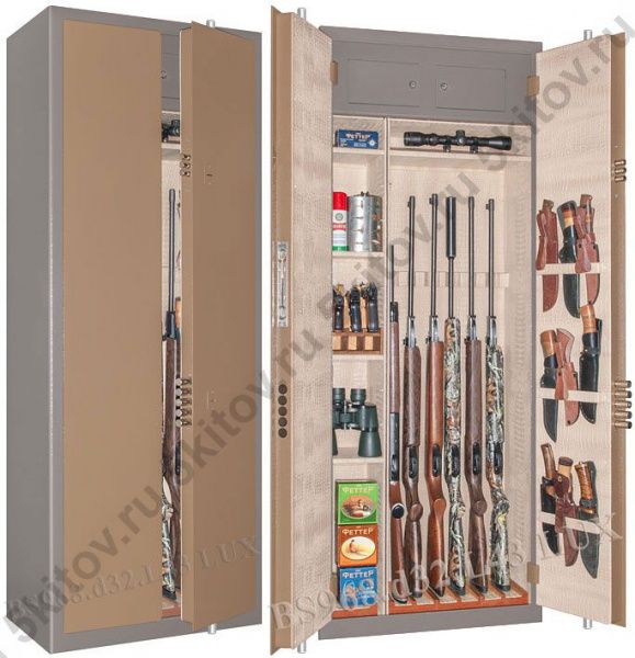 Элитный оружейный сейф GunSafe BS968.d32.L43 Lux в Москве купить в интернет магазине - 5 Китов