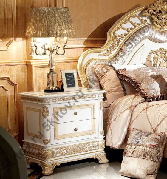 Прикроватная тумбочка Монарх, белая в Москве купить в интернет магазине - 5 Китов