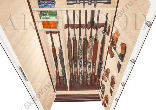 Оружейный сейф в дереве Armwood 757d32 EL Lux Plus в Москве купить в интернет магазине - 5 Китов