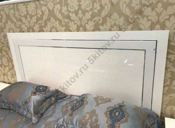 Комплект спальни Венеция 1 (кровать 1,6, тумба прикроватн. 2 шт, комод, шкаф-купе) белый в Москве купить в интернет магазине - 5 Китов
