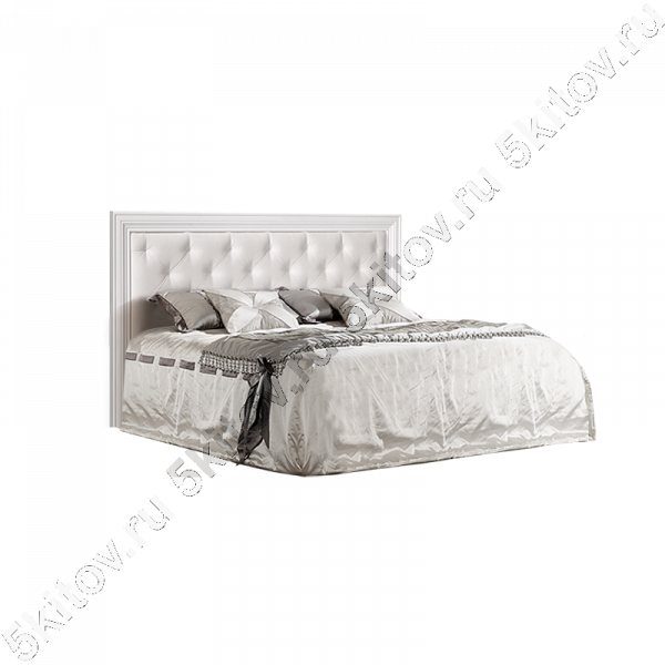 Кровать Амели 2-х спальная (1,6 м) с мягким элементом, выбеленный дуб в Москве купить в интернет магазине - 5 Китов