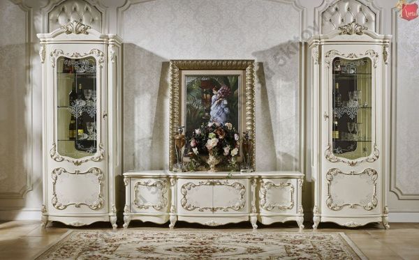 Комплект гостиной Венеция (витрины левая,правая, тумба ТВ) в Москве купить в интернет магазине - 5 Китов