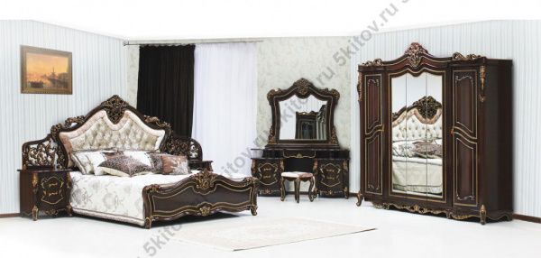 Кровать Джоконда люкс АРД 1,8, темный орех в Москве купить в интернет магазине - 5 Китов