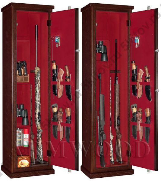 Оружейный сейф в дереве Armwood 524 EL Flock в Москве купить в интернет магазине - 5 Китов
