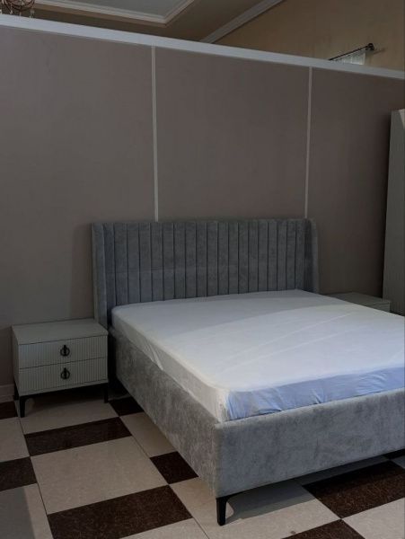Тумба прикроватная 2шт. Аврора серая в Москве купить в интернет магазине - 5 Китов