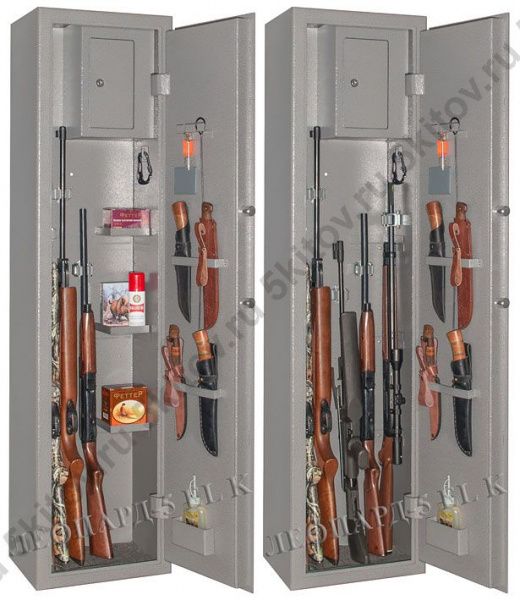 Оружейный сейф с сигнализацией GunSafe Леопард-5 EL K в Москве купить в интернет магазине - 5 Китов