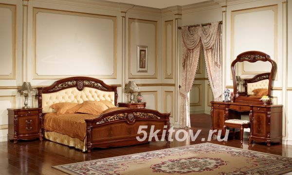 Туалетный столик с зеркалом с покрытием Оникс Афина (Afina), орех с золотом в Москве купить в интернет магазине - 5 Китов