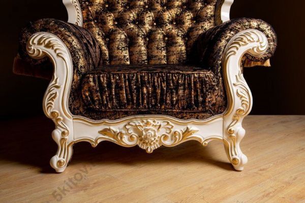 Кресло Валенсия, крем(черное золото) в Москве купить в интернет магазине - 5 Китов