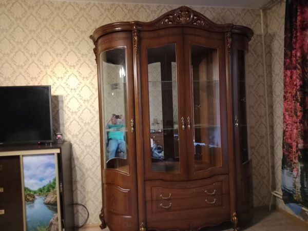 Витрина 4х дверная Аллегро-1, орех в Москве купить в интернет магазине - 5 Китов
